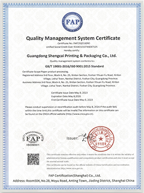 ISO 9001 Certificate