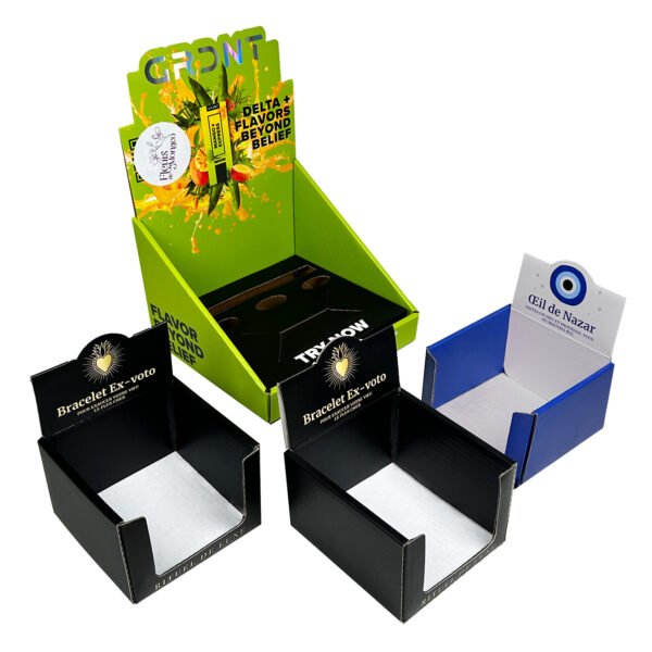 Custom Cardboard Countertop Point of Sale Counter Box Display Supermarket Pdq Display Paper Box For retail Store - 图片 6