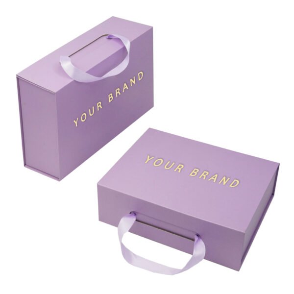 Wholesale Luxury customized Folding Gift Boxes, Carry Handles, Premium Gift Packaging, Eco-Friendly - 图片 3