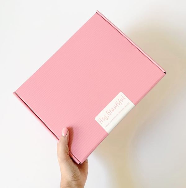 Eco-Friendly Custom Printed pink shipping box - 图片 2