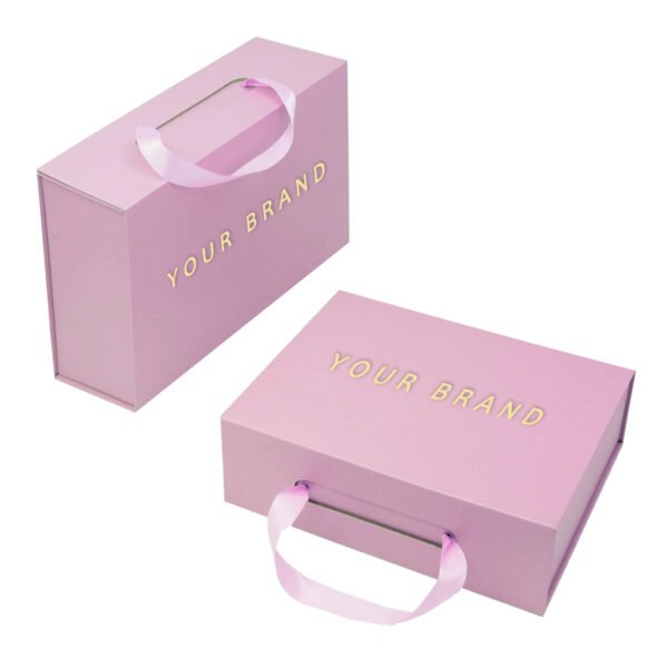 Wholesale Luxury customized Folding Gift Boxes, Carry Handles, Premium Gift Packaging, Eco-Friendly - 图片 4