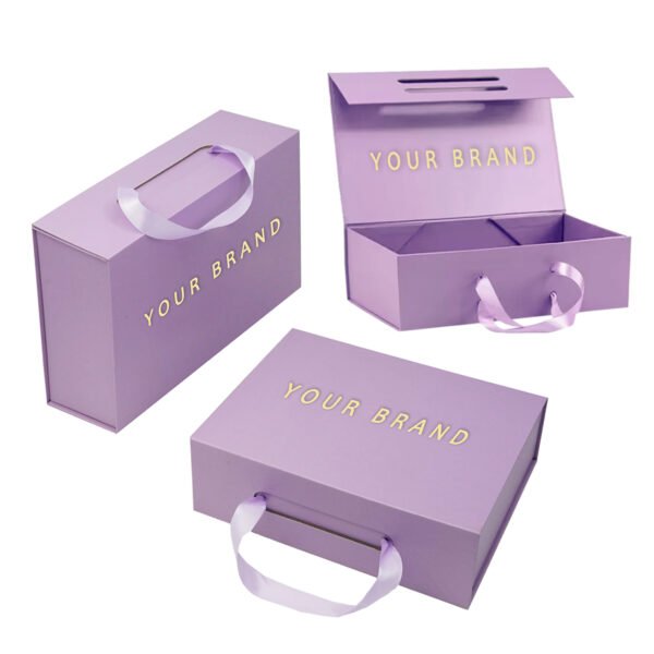 Wholesale Luxury customized Folding Gift Boxes, Carry Handles, Premium Gift Packaging, Eco-Friendly - 图片 6