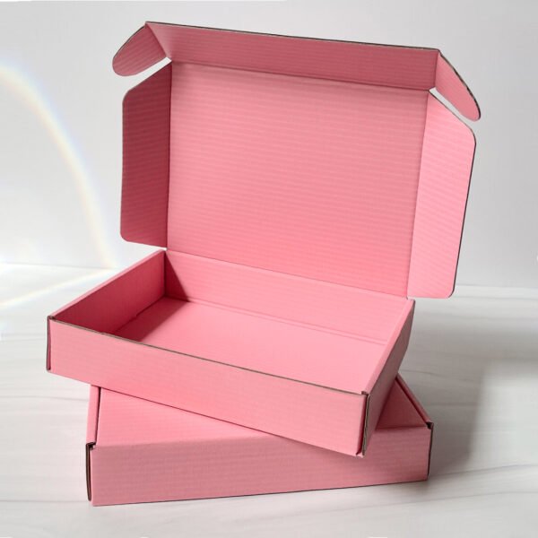 Eco-Friendly Custom Printed pink shipping box - 图片 6