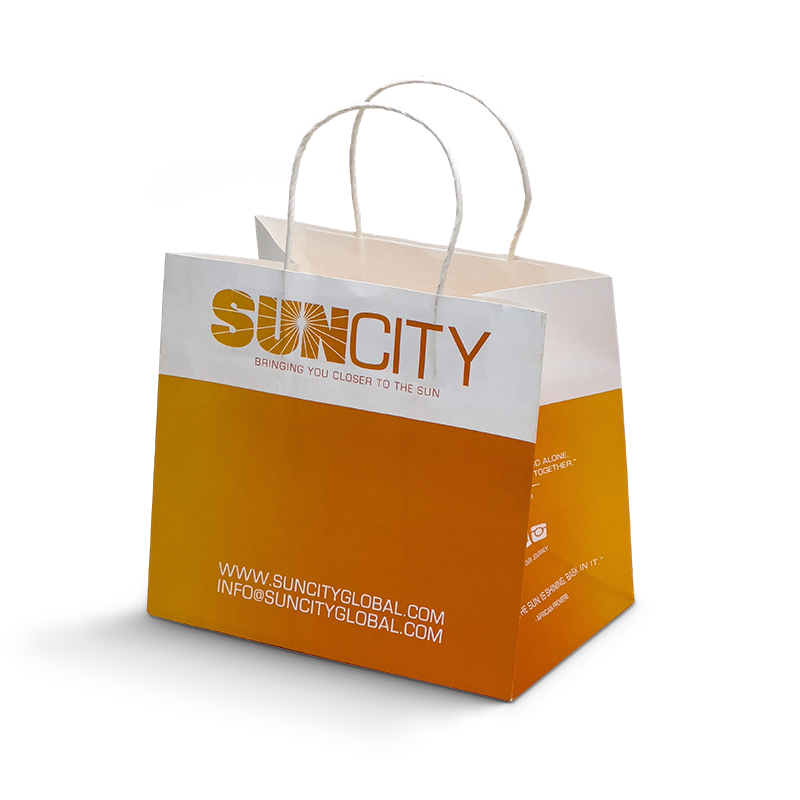 SUNCITY Vibrant Gradient Custom Shopping Bag
