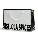  Elegant Minimalist White & Gold Custom Gift Bag