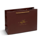 Vintage Luxe Dark Brown & Gold Custom Gift Bag